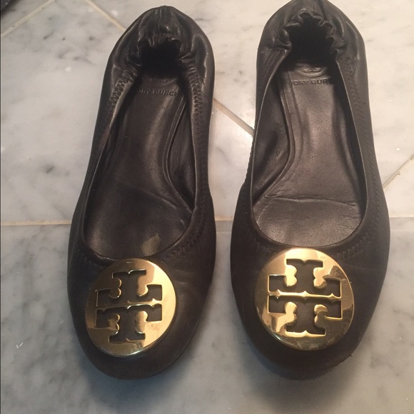 Tory Burch Shoes - Authentic Tory Burch classic flat with gold emblem