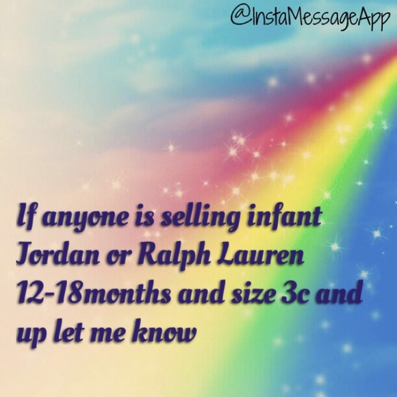 Looking for baby Jordan and Ralph Lauren