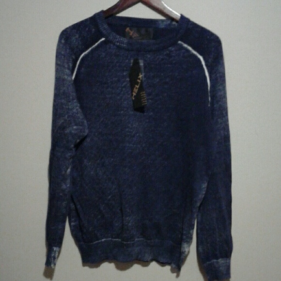 Helix blue sweater