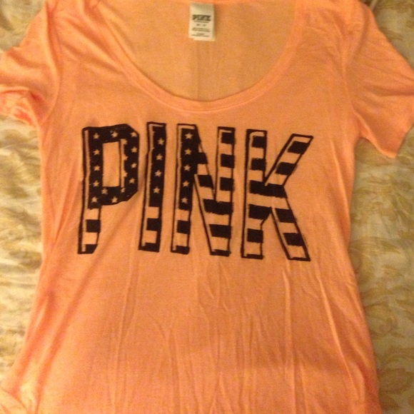 Brand new Victoria's Secret PINK American flag top