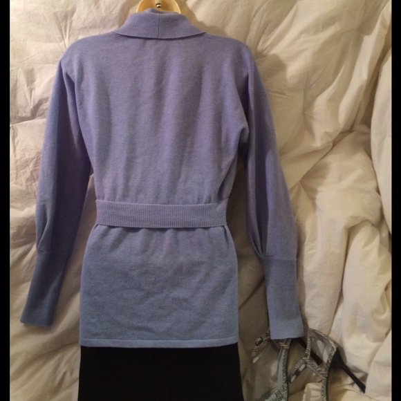 SKY BLUE Wool/Silk Sweater - Picture 3 of 4