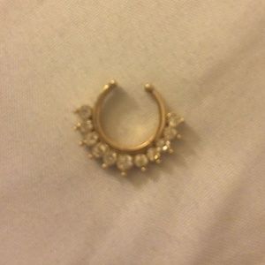 Faux septum ring