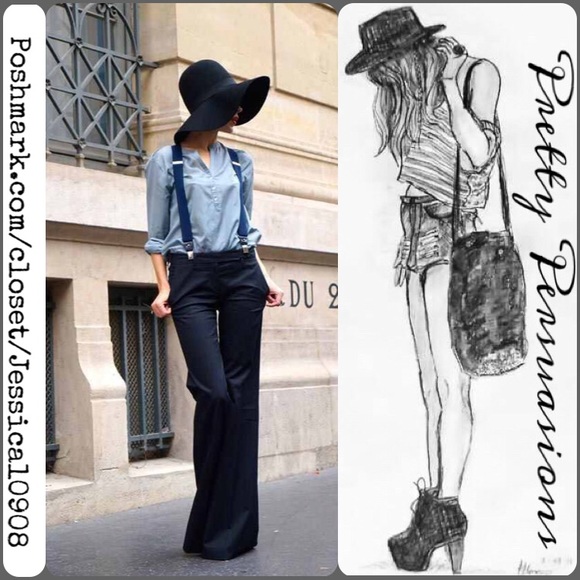 RACHEL Rachel Roy Pants - RACHEL Rachel Roy Gray Suspender Pants