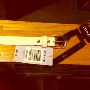 Torrid white studded belt