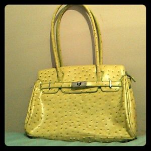 Green hand bag