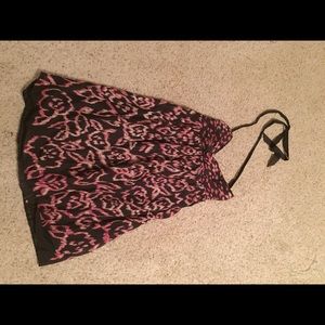 LOFT size 8 brown and pink sundress.