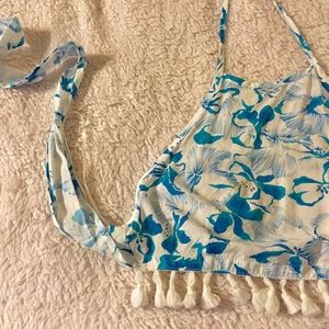 Crop top and bikini bottom