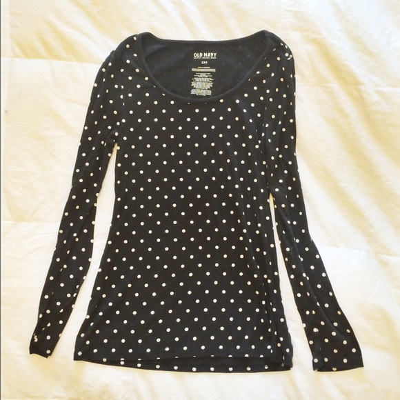 Polka dot long sleeve tee