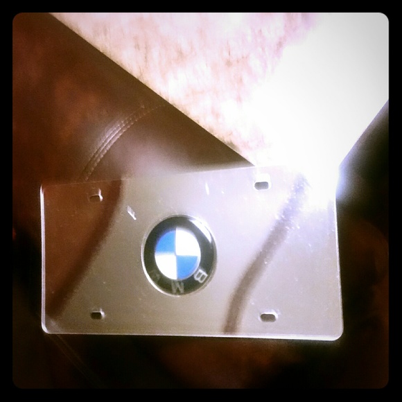 Chrome BMW tag