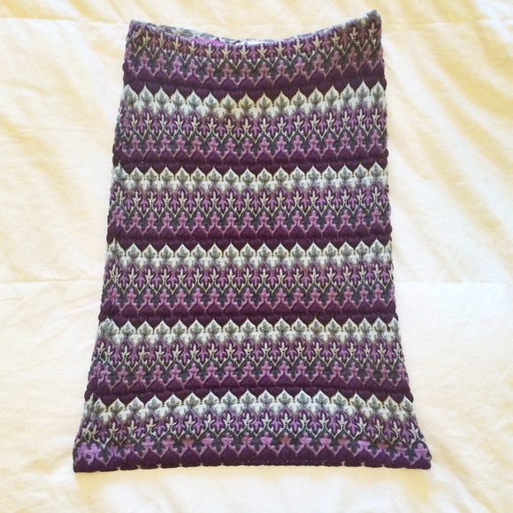 Crochet look pencil skirt