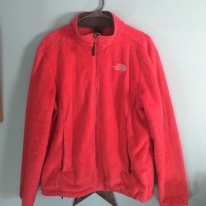 Women's LG North Face fleece jacket