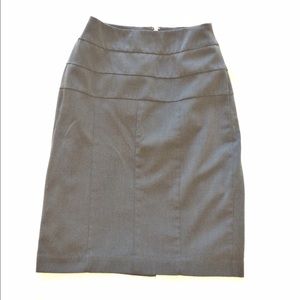Gray pencil skirt