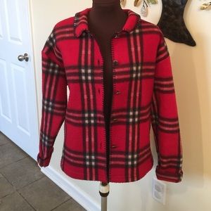 Red plaid jacket