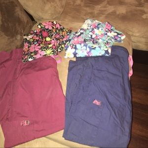 Two pairs of CUTE women's SCRUBS! XS-M