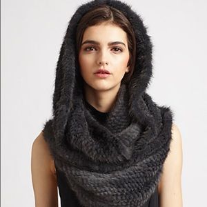 Theory Malenda Knit Mink Scarf