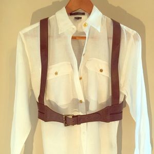 Beautiful harness fashion belt. Worn once. Perfect