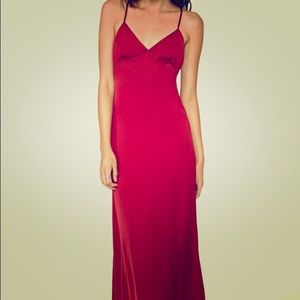 Never worn Night Calls slip dress in Wine
