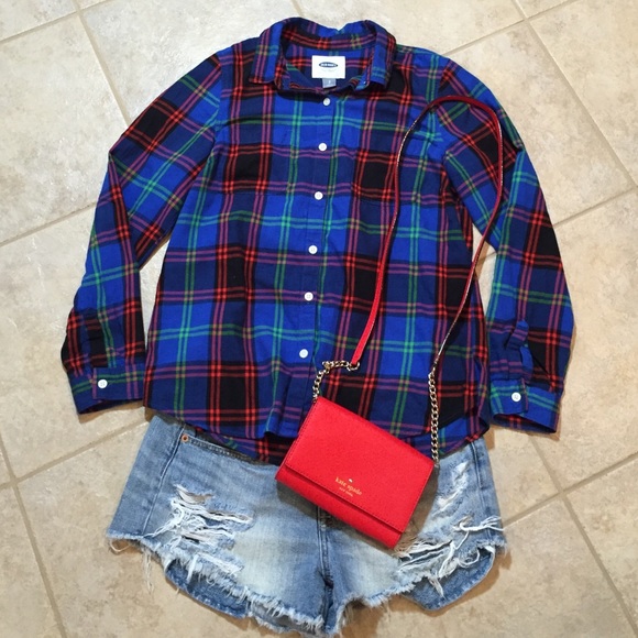 Old Navy Tops - Old Navy Flannel in Jewel Tones Size Small