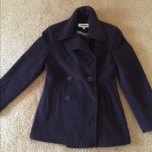 Calvin Klein purple peacoat!