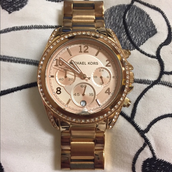 Michael Kors rose gold watch main image 4