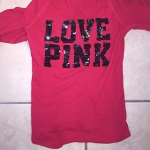 VICTORIA SECRET PINK LONG SLEEVE SHIRT