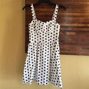 White polka dot dress!