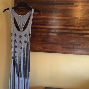 American flag maxi dress
