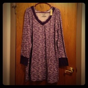 Purple pajama top