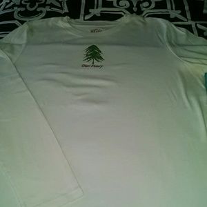 Long sleeve white Christmas tree tee