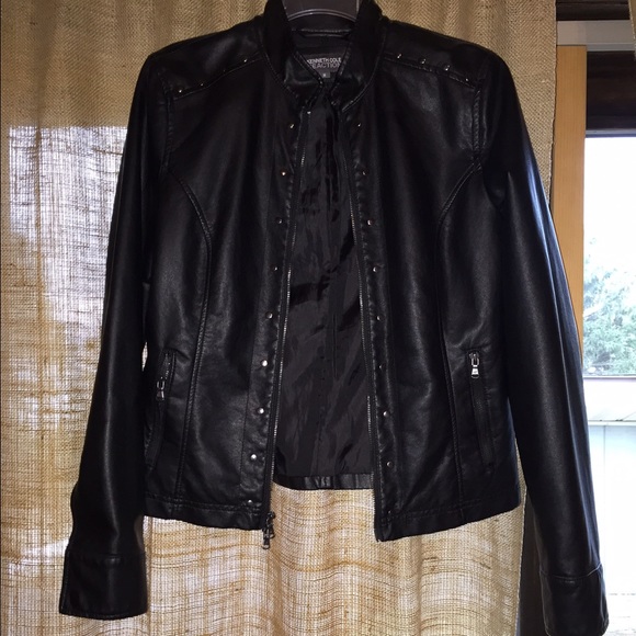 Kenneth Cole Faux Leather Jacket