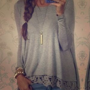 Cute grey shirt!
