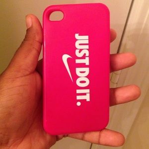 iPhone 4 pink Nike case