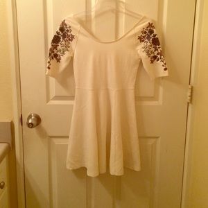 Free People flower-sleeved dress