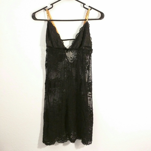 Black Very Sexy Victoria's Secret lacy night gown