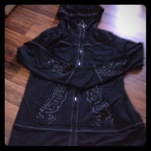 Athleta Hooded Zip Yoga Jacket Size XL