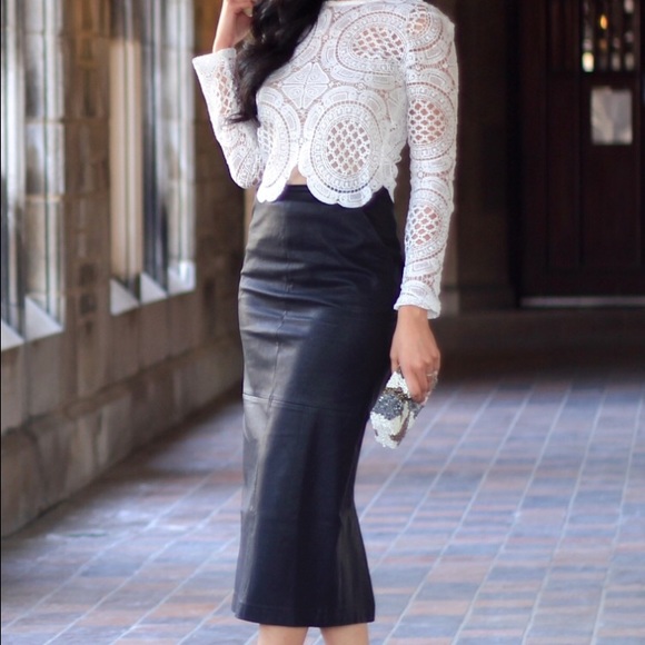 Vintage Dresses & Skirts - 🎈1 HOUR SALE🎈Vintage Leather Skirt