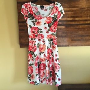 Rose skater dress