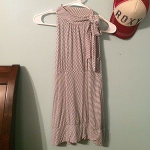 Polka dot sleeveless blouse