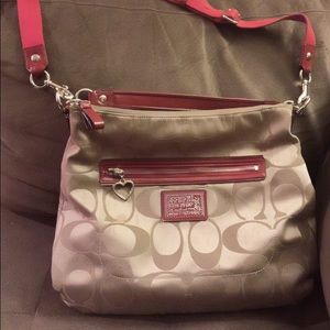 Large Authentic Coach Purse with removable strap
