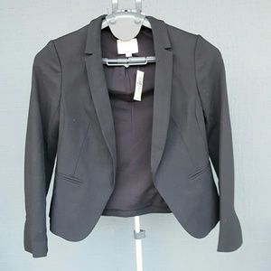LOFT Petite Matte Stretch Twill Open Blazer