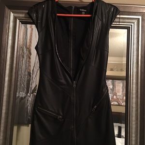 BEBE Faux leather dress