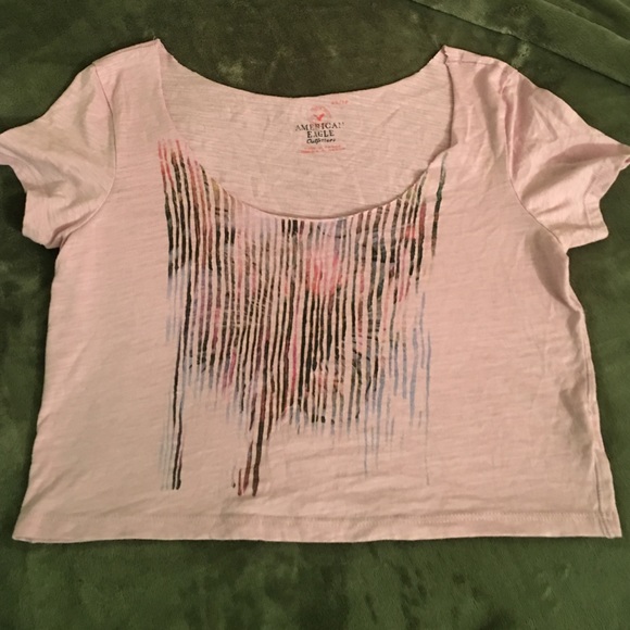 American Eagle crop Tee