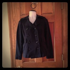 XXI black peacoat