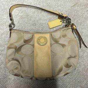 Coach yellow small shoulder bag