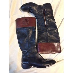 Antonio Melani Black/Brown Riding boots 9.5