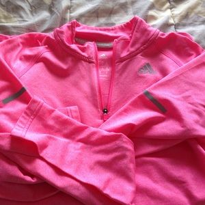 Pink Adidas Half Zip Jacket
