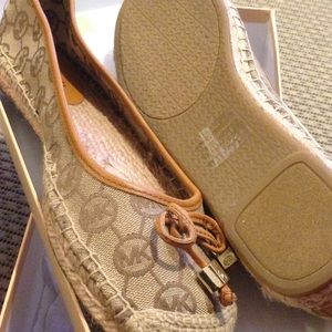 Pair of Michael Kors Meg Espadrilles flats