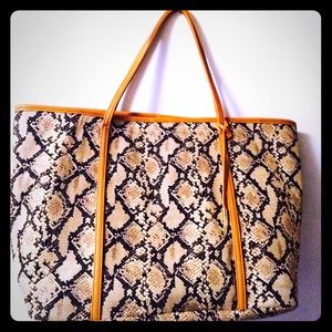 Kate Landry brand new python oversized tote!