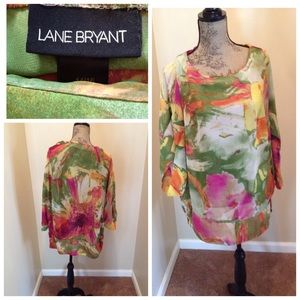 Lane Bryant Multicolored Blouse
