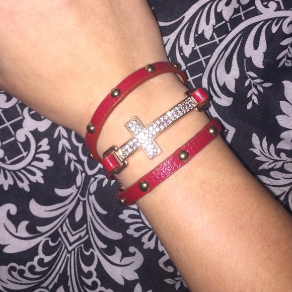 Lucky brand wrap around cross bracelet